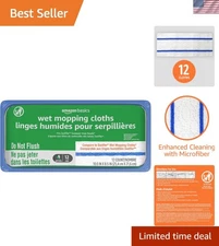 Efficient Wet Mopping Cloth Refills (12 Count) for Swiffer - Deep Cleaning Power