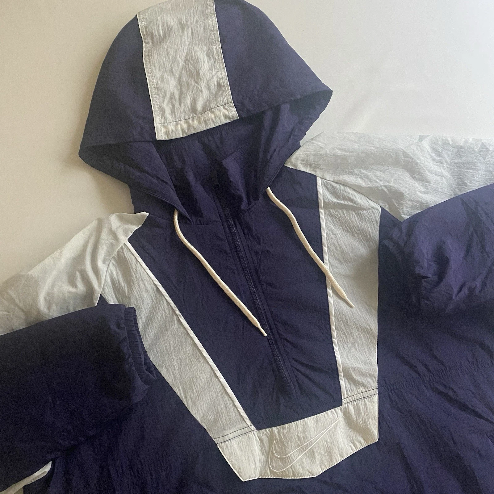 READ!!! Nike Therma-Fit 1/2 Zip Jacket Men XL Oversized Woven Retro 90s Y2K