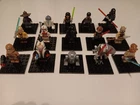 lego star wars figures 15 pieces in plexiglass display cases