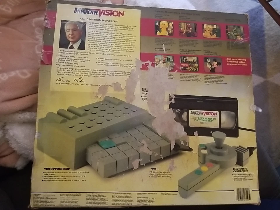 Sistema de juego VHS de visión interactiva View-Master de colección - SIN PROBAR con caja Foto 4 de 4
