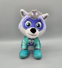 Peluche Paw Patrol Mighty Pups Super Paw Everest 8" juguete de peluche difícil de encontrar *sin etiqueta