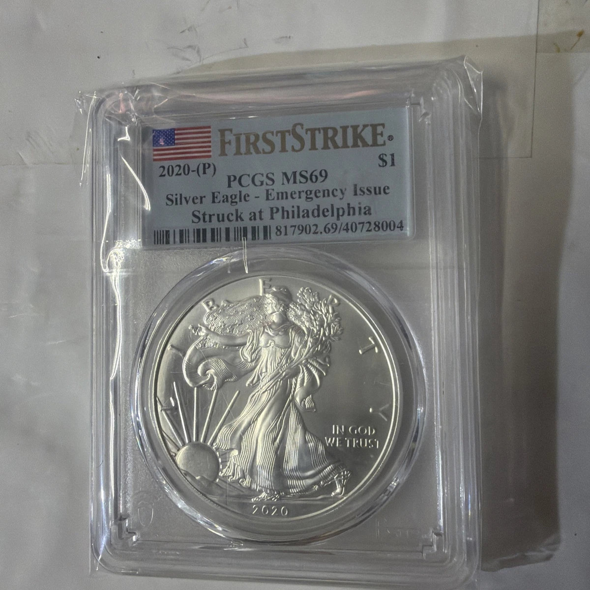 American Eagle PCGS Certified MS 69 Graded Silver Bullion Coins 1