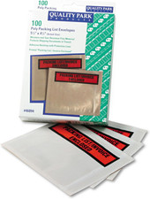Packing List Envelopes; Clear Self Adhesive Pouch, 4-1/2 X 5-1/2, Packing List/