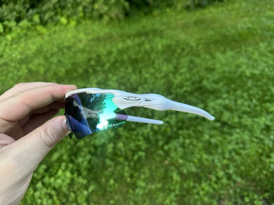 Gafas de sol Oakley Radar Ev Path 9275 Prizm con estuche blanco/verde Foto 2 de 4