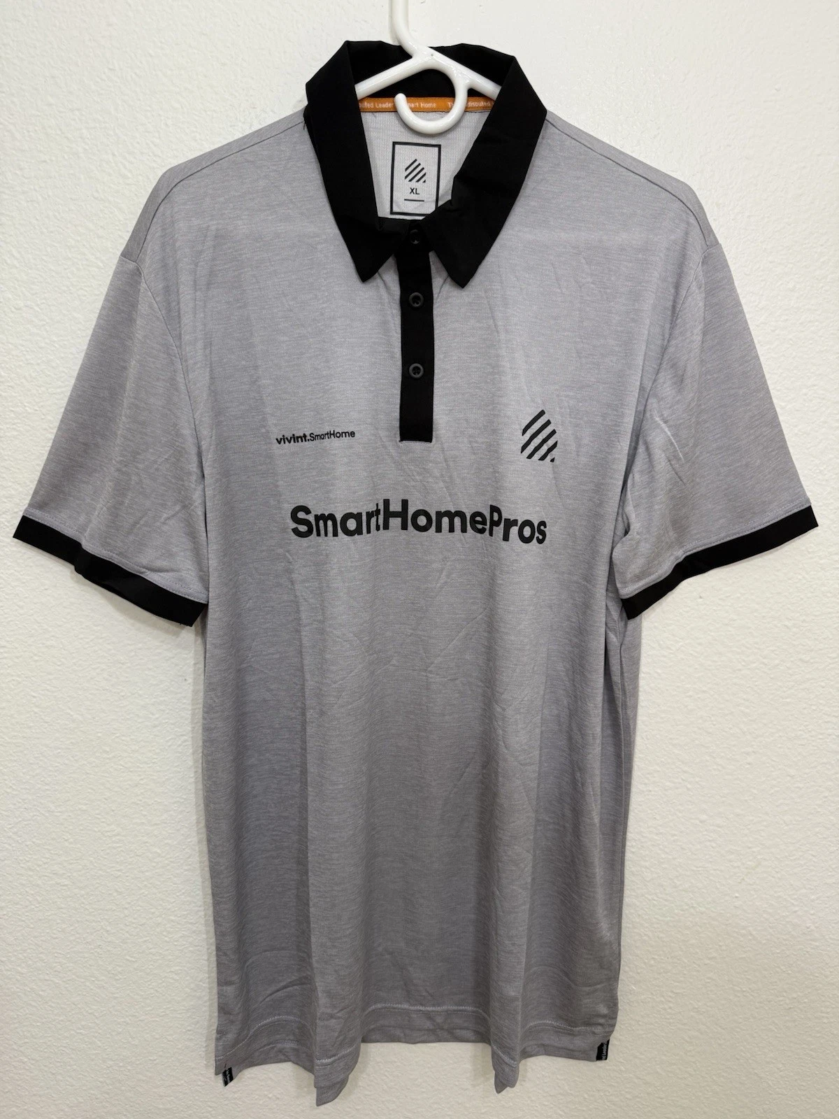 Vivint Smarthome Pro Short Sleeve Jersey Polo Shirt Rare Authorized Dealer XL