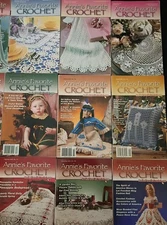 Lot of 16 Annie's Favorite Crochet 2001,2002,2003 Pattern Booklets Free Shipping