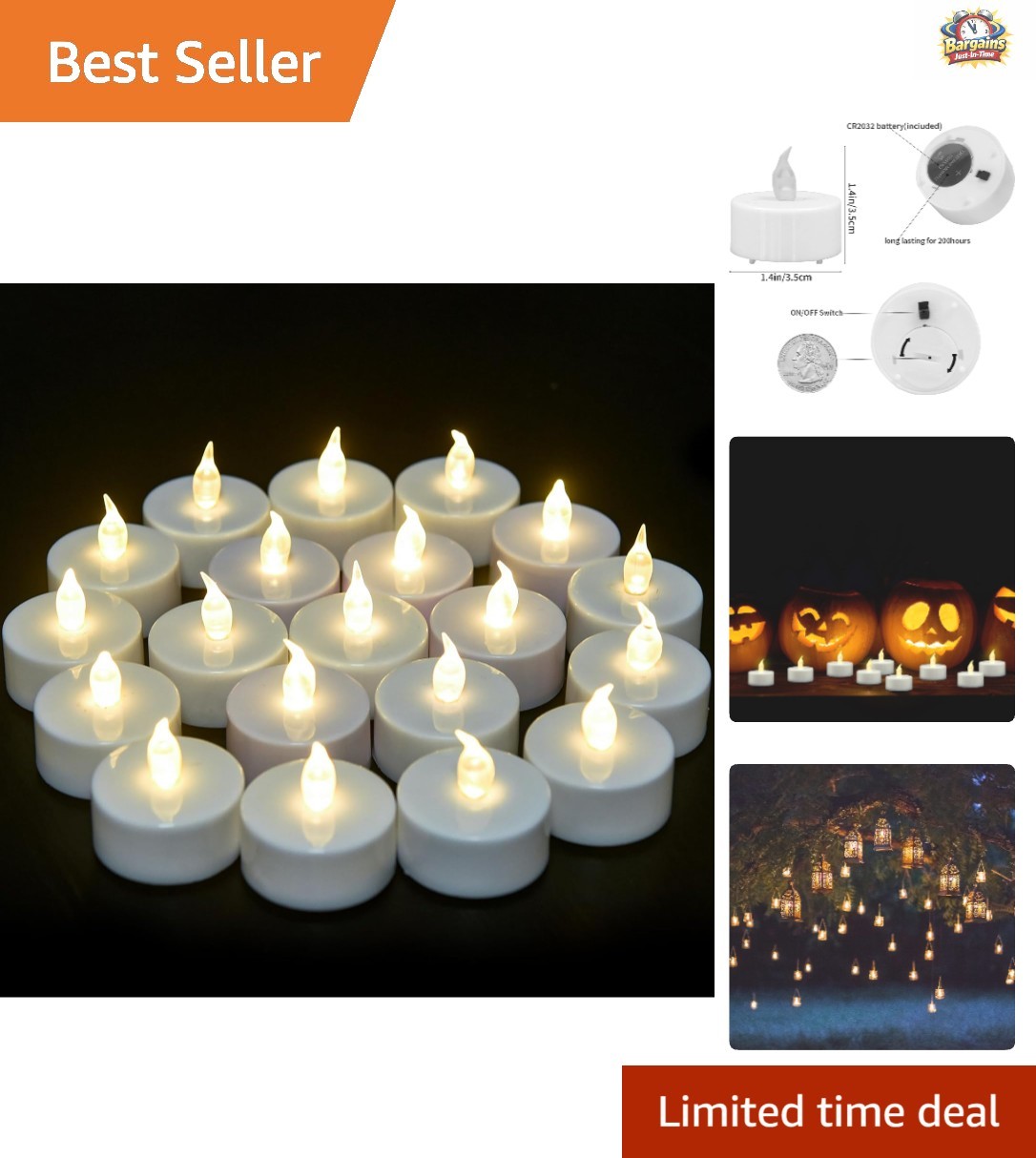 Lights - 5 Pack Warm White Flickering Ambiance