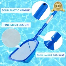 swimming pool cleaning heavy duty fine mesh leaf rake skimmer net