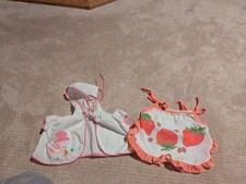 Vintage Union Made Child Clothing Union Tag Intact On Strawberry Outfit