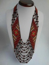 New Handmade Seed Bead Boho American Style Beaded Multi Strand necklace Earrings