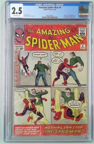 AMAZING SPIDER-MAN (1963) #4 CGC 2.5 FIRST APPEARANCE SANDMAN (SLAB GRADE)