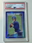 2025 Panini Optic - Rated Rookie Jaxson Dart #273 Blue Hyper Prizm (RC) PSA 9