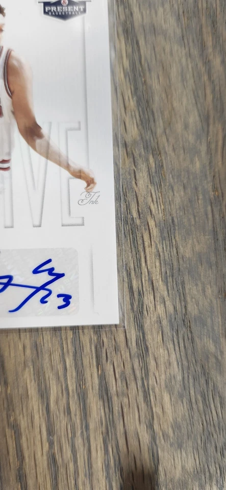 2012-13 Past And Present Luc Longley Auto Elusive Ink Chicago Bulls Last Dance - Image 3 of 4