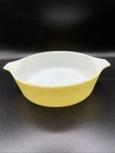 Vintage Pyrex #471 Yellow 1 Pt. Round Covered Casserole NO LID