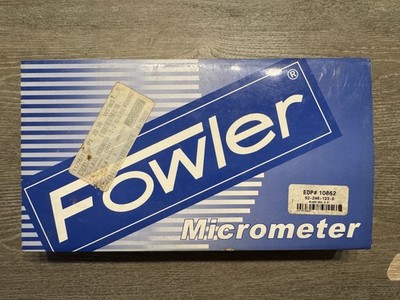 Fowler 52-246-123-0 Digit Counter Blade Micrometer 2-3'' .0001 EDP 10862