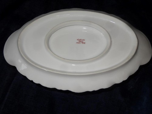 OVALE FRANZÖSISCHE THEODORE HAVILAND BEDECKT SOSSENSCHALE 9" NEUWERTIG - Bild 4 von 7