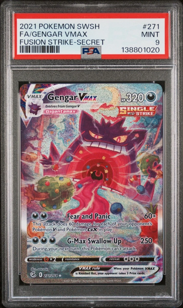 Gengar VMAX 271/264 Swsh08: Fusion Strike for sale | eBay