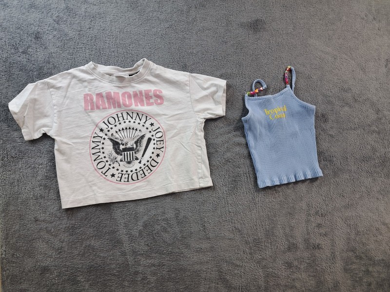 Bundle Of 2 Zara Kids Girls Clothing Tops Size 6-7 Years Pullover