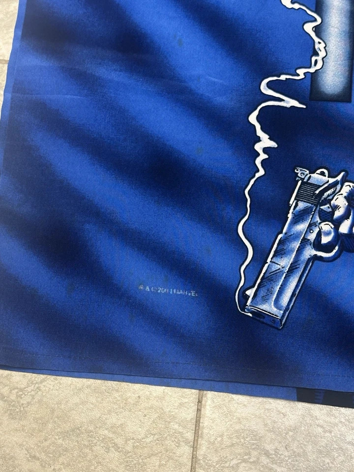 2001 Marvel Vintage Changes Punisher All Over Print Button Down Shirt  Sz XL Y2K - Image 4 of 4