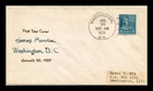 Dr Jim Stamps James Monroe 5 Cents First Day Cover Nix Thermographed Cachet