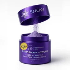 SNOW Purple Magic Powder - Purple Teeth Whitening Powder, Color Correcting with