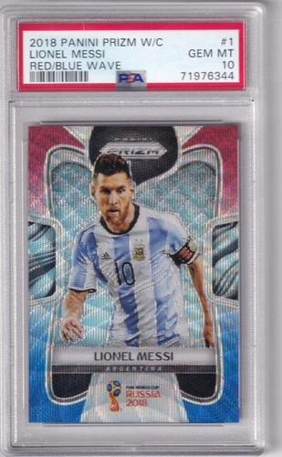 World Cup Lionel Messi 2018 Panini Prizm World Cup Lionel Messi Blue