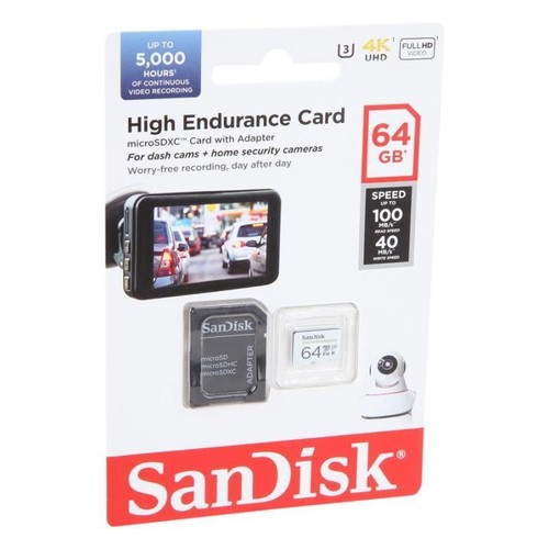 Sandisk 32GB 64GB 128GB 256GB 512GB High Endurance karta pamięci microSD CCTV - Zdjęcie 12 z 26