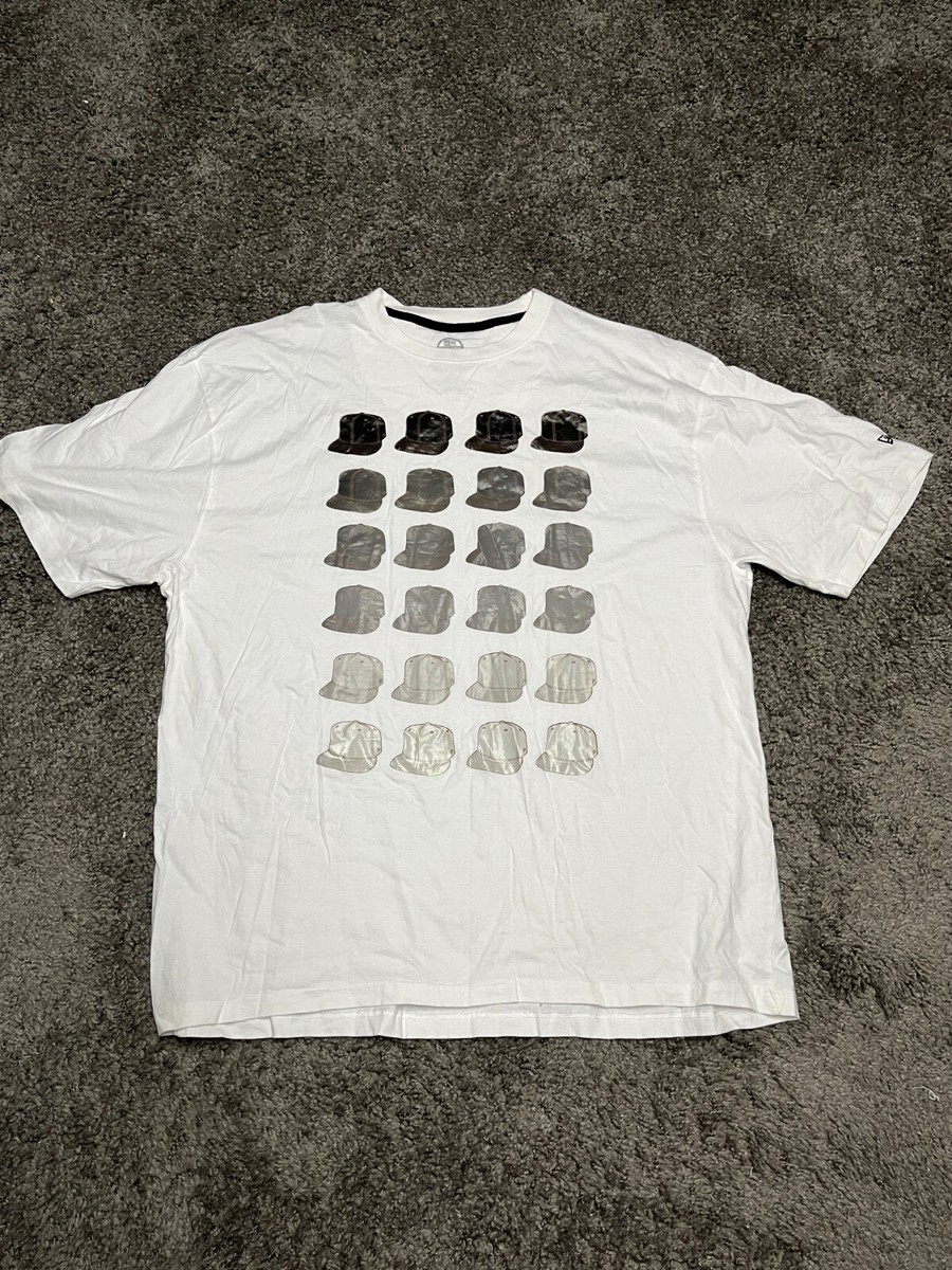 New Era Shirt Adult 3XL XXXL White Graphic Tee 59 Fifty Hip