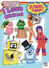 Yo Gabba Gabba I LOVE Stickers Coloring Activity Book MINT NEW* HTF RARE * Testa