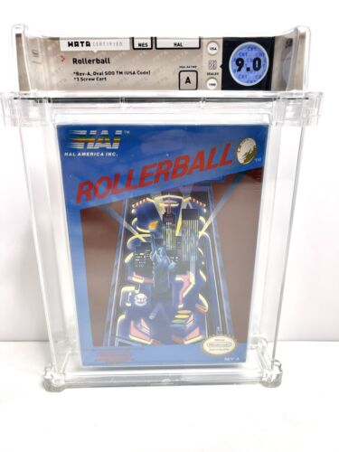 Brand New Nintendo Rollerball  9.0 A WATA Graded NES Game - Afbeelding 1 van 4