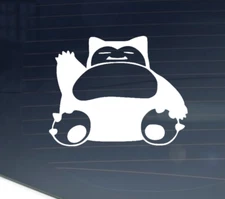 Snorlax Pokemon Go  CNC cut Decal Vinyl Sticker -Pic from multiple colors! O651