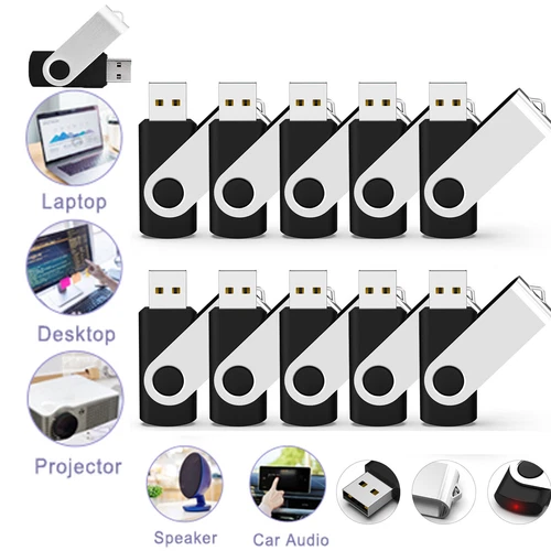 USB 2.0 Flash Drive Swivel Memory Stick Thumb Drives 2GB 4GB 8GB 16GB 32GB Lot
