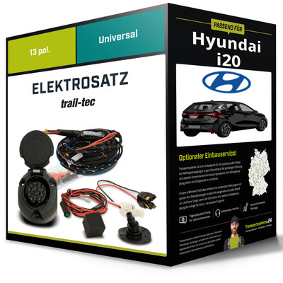 Elektrosatz 13-pol universell für HYUNDAI i20 10.2014-07.2020 NEU
