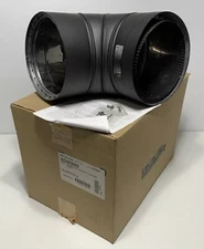 Metal-Fab 8DWB90 8" Black Double Wall Stove Pipe 90 Degree Elbow