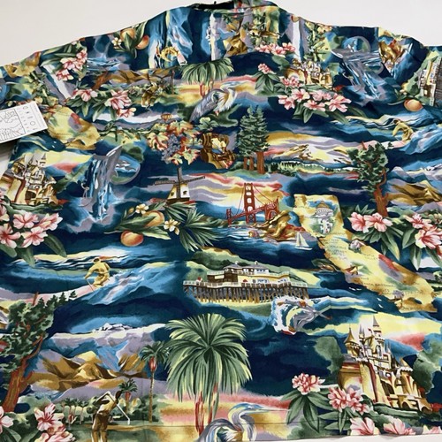Paradise Found Shirt Men’s Hawaiian California San Francisco Boatworks 3XL New - Picture 12 of 16
