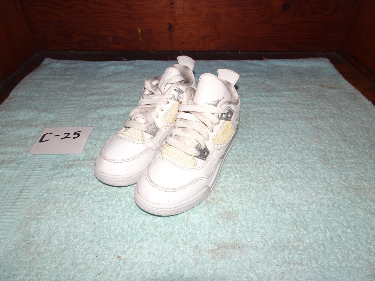 Nike Jordan Retro PS Pure Money White/Metallic Silver 308499-100 Toddler  12C