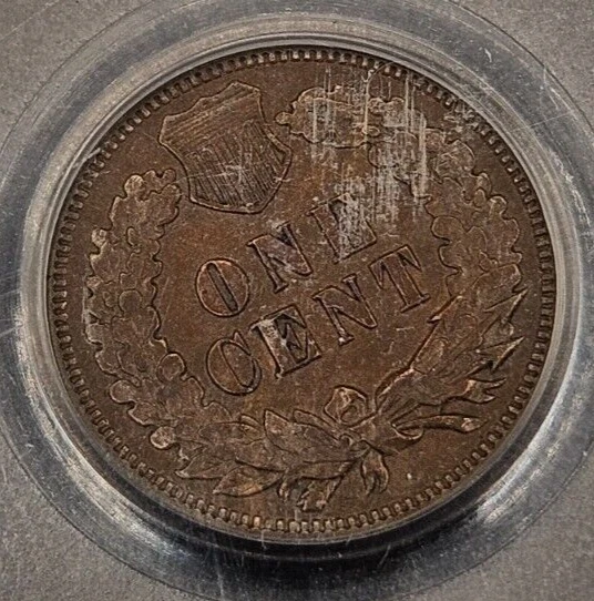 1873 (Open 3) Indian Head Cent | PCGS XF45 - Image 4 of 4