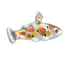 Old World Christmas KOI ORANGE/YELLOW (12620) Glass Ornament w/OWC Box