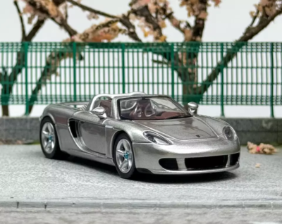 Funny 1:64 Grey Carrera GT Convertible Sports Model Diecast