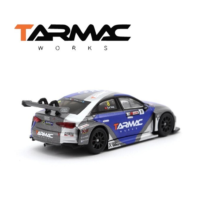 AUDI RS3 LMS TCR ASIA 2017 blue Diecast super rare