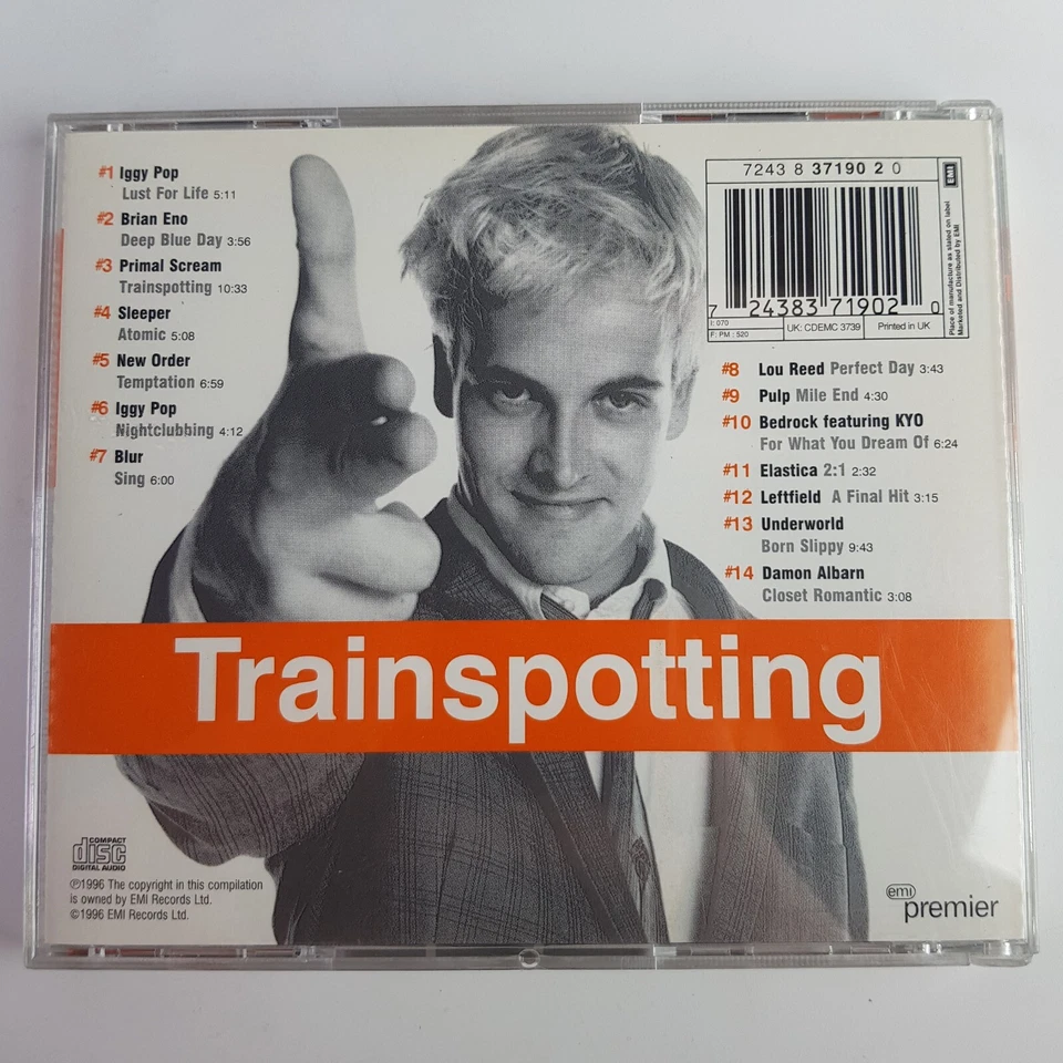 CD Trainspotting Sountrack Damon Albarn Bedrock Blur Elastica Brian Eno Lou Reed Foto 2 de 4