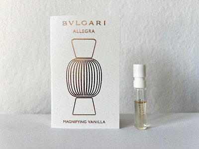 BVLGARI - Allegra Magnifying Vanilla EDP  Sample Size Vial Spray x 1 Pcs, 1.5ml