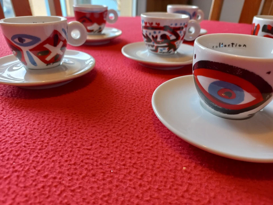 6 Tasses ILLY - collection 1997 A.R. PENCK - Photo 2/4