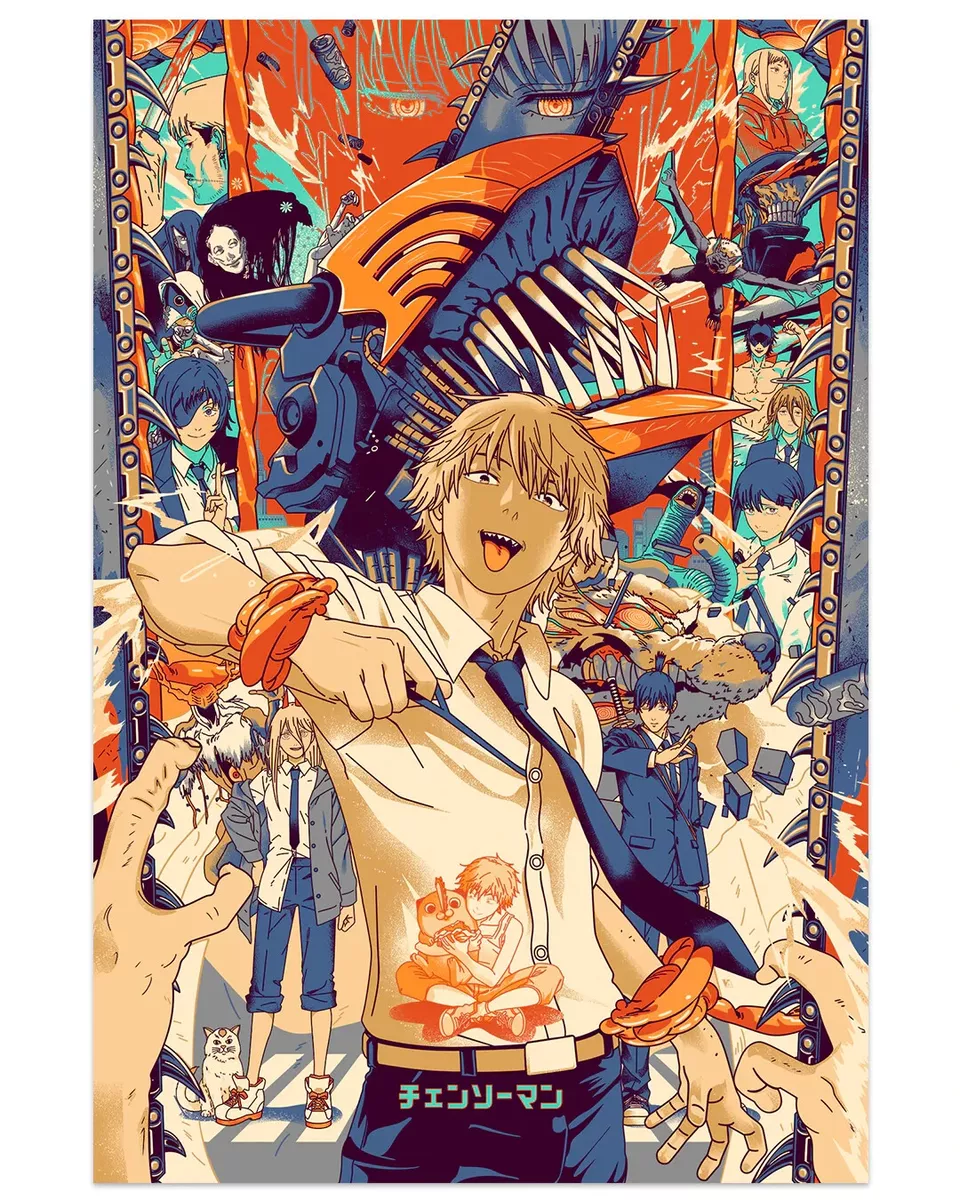 Denji & Power  Anime, Chainsaw, Manga art