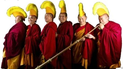 TERRAPIN TRADING LTD Authentic Tibetan Monk / Lama Gelug Hat Bought At Boudanath Temple, Kathmandu