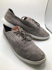 Cole Haan Women s Size 8 Shoes Grand OS Zerogrand Wingtip Grey Suede Oxford