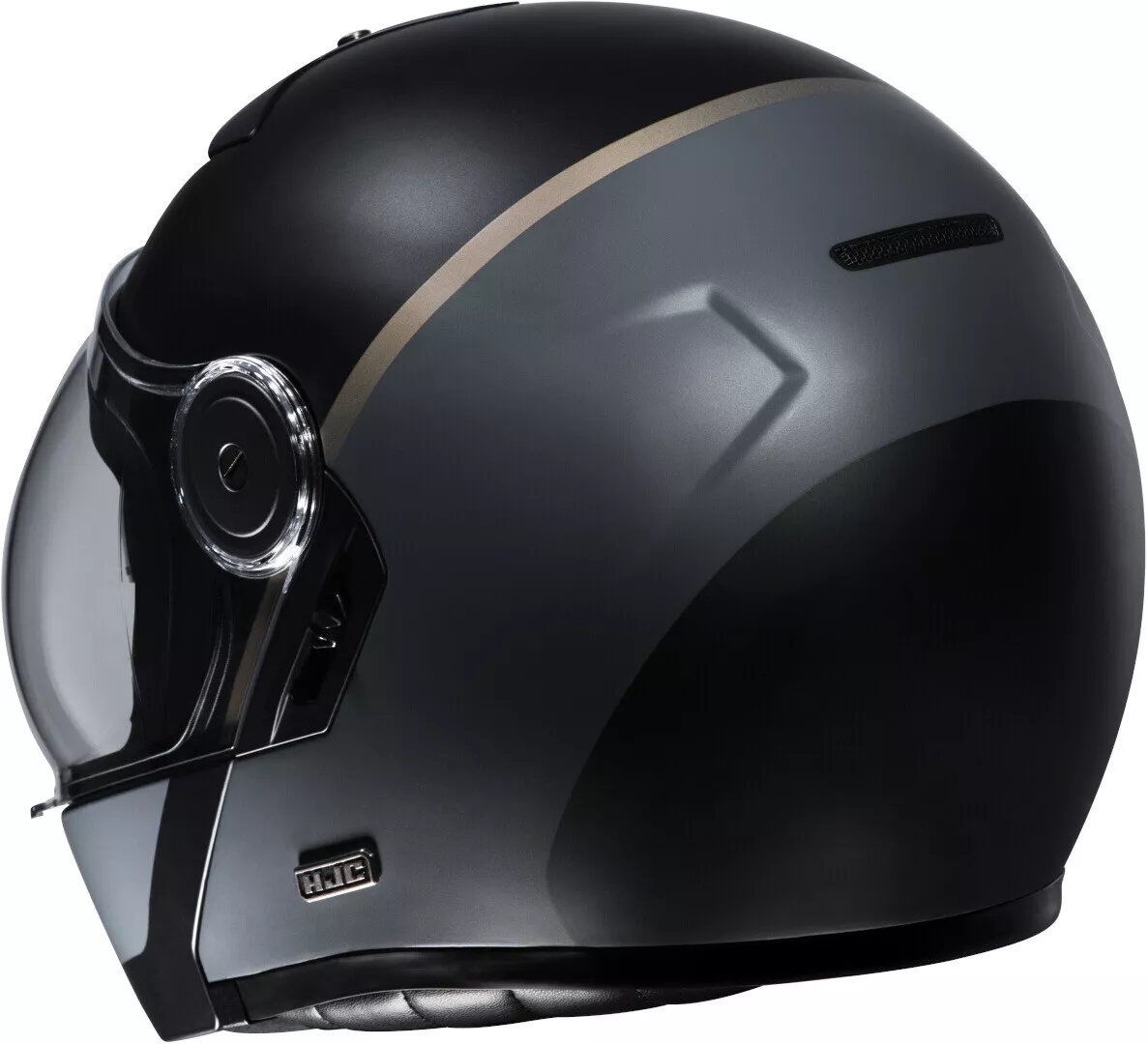 Helmet Vintage Helmet Modular Openable HJC V90 Mobix MC9SF Black