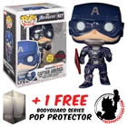 FUNKO POP VINYL MARVEL AVENGERS VIDEO GAME CAPTAIN AMERICA GLOW # EXCLUSIVE