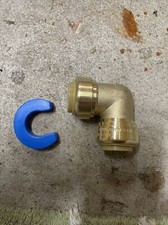 EFIELD 4 PCS 3/4" PUSH FIT ELBOW FITTINGS, Lead Free Brass