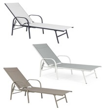 LETTINO PRENDISOLE DA GIARDINO SPIAGGIA COMFORT RELAX BRACCIOLI ARENT 3 COLORI